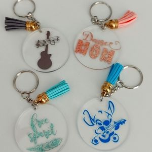 Perzonalized Key chains ( set of 4)